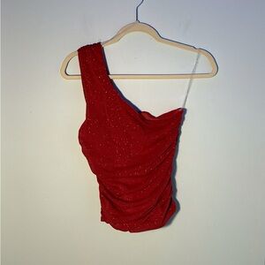 ASYMMETRIC RHINESTONE TOP